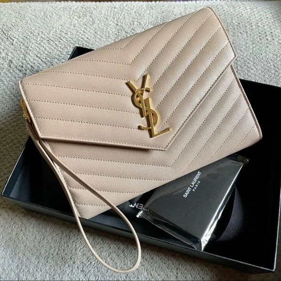 YSL Monogram Clutch - Picture 1 of 8